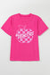 Blueberi B  Women's Graphic Teacher Round Neck Short Sleeve T-Shirt Polyester Cotton Elastane Size S-2XL