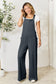 Double Take Women's Full Size Wide Strap Overall with Pockets Polyester Rayon Spandex Size S-2XL