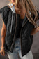 Blueberi B Women’s Drawstring Zip Up Hooded Vest Coat Polyester Size S-XL