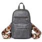 Alba Vegan PU Leather Convertible Backpack Sling Bag with Guitar Straps