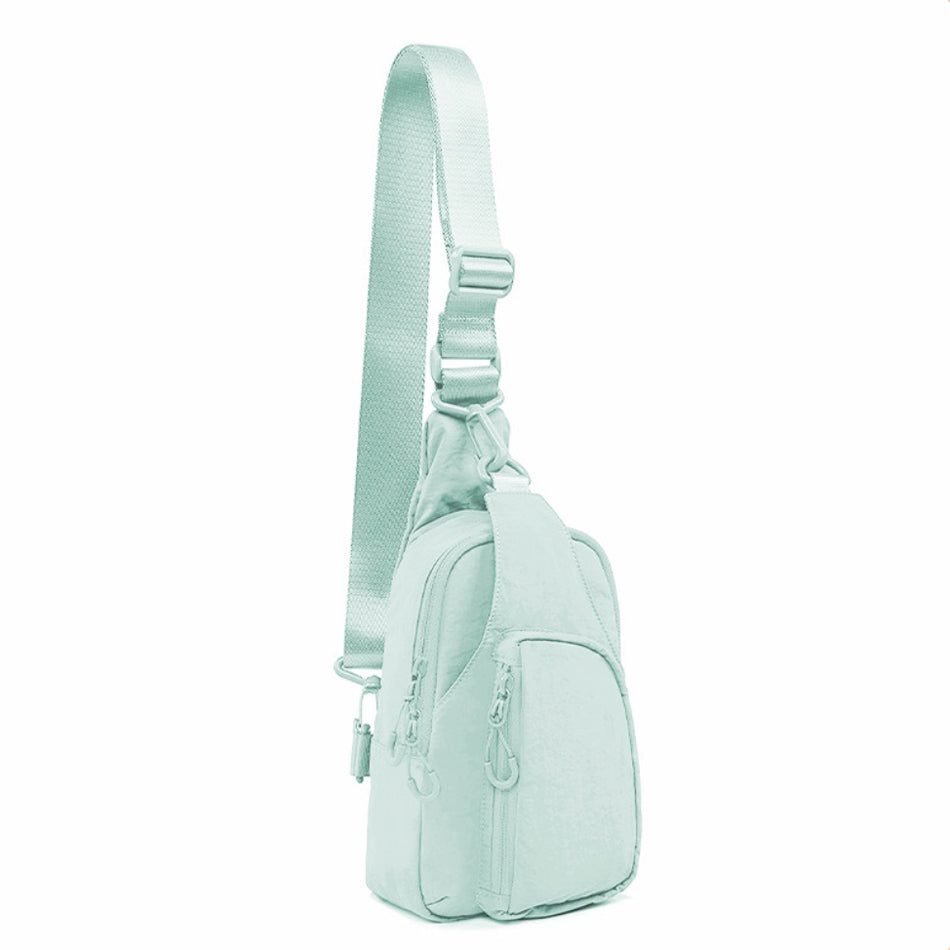 Pippa Easy-Wipe Nylon Reversible Sling Bag with Double D-Ring Clips
