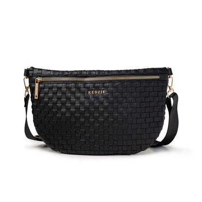 Kedzie Terrace Woven Crossbody Bag with Adjustable Strap