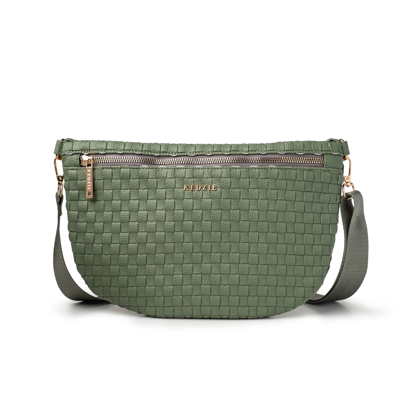 Kedzie Terrace Woven Crossbody Bag with Adjustable Strap
