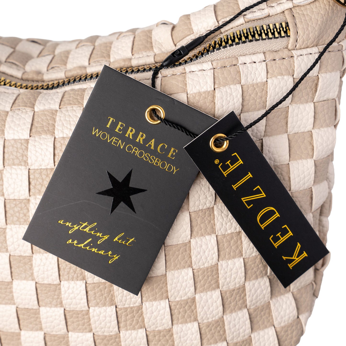 Kedzie Terrace Woven Crossbody Bag with Adjustable Strap