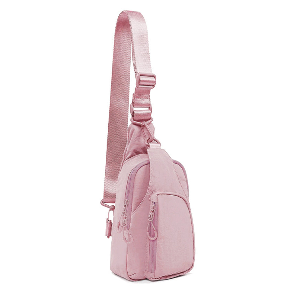Pippa Easy-Wipe Nylon Reversible Sling Bag with Double D-Ring Clips