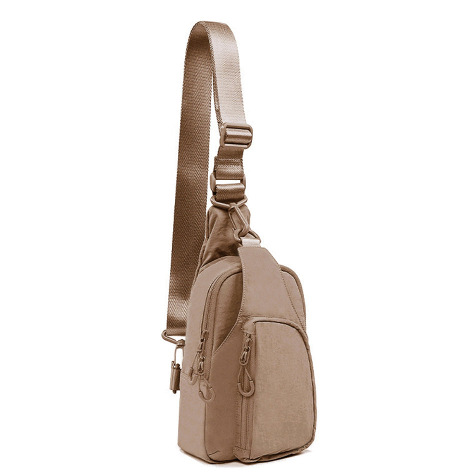 Pippa Easy-Wipe Nylon Reversible Sling Bag with Double D-Ring Clips