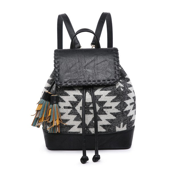 Kourtney Vegan Leather Trim Backpacks from Jen & Co