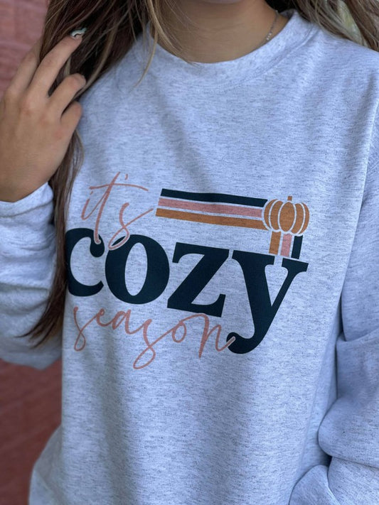 Plus Size It's Cozy Season Long Sleeve Sweatshirt