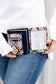 Passport and Vaccine Credit Card Wallet Faux Leather One Size
