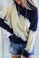 Women's Long Sleeved Tie Dyed Hoodie with Draw String Trim in Navy & White Polyester Size S-XL