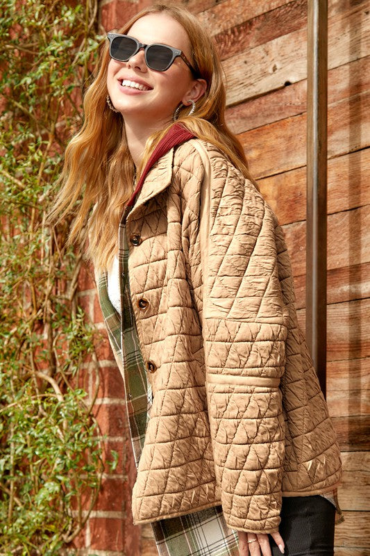 Rosie Soft Quilted Oversized Jacket