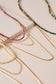 Layered Glass Bead Chain Necklace