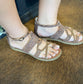 Very G Cleopatra Women's Sandal - Faux Leather - Leopard Tan - Sizes 6-11