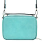 Kelsey Crossbody Handbag Teal Back  view Oprah's favorite things.