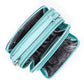 Kelsey Crossbody Handbag Teal Open view Oprah's favorite things.