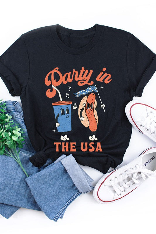 Party in the USA Unisex Short Sleeve Tee Shirt Top