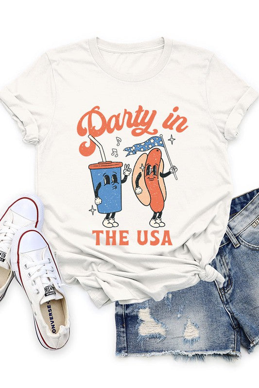 Party in the USA Unisex Short Sleeve Tee Shirt Top