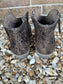 Very G Divine Leopard Booties - Vegan Faux Leather - Taupe/Gray - Sizes 6-11