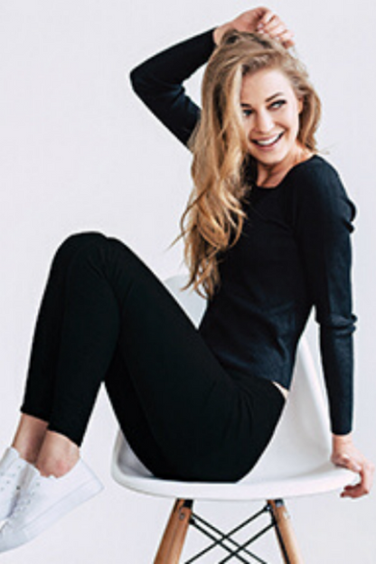 Britt's Knits Fleece Lined Leggings | Fleece-Lined Warmth | Sizes S/M–L/XL