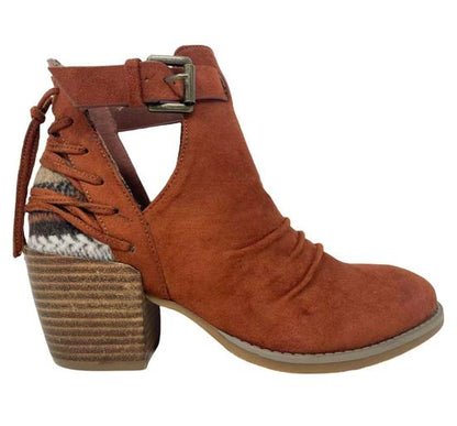 Gypsy Jazz Very G Zane Bootie Bohemian BOHO Style in Rust