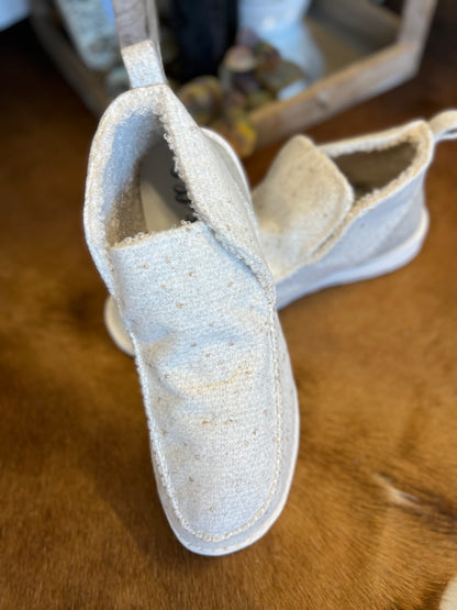 Gypsy Jazz Emersyn Short Top Booties - Polyester Fabric - White - Sizes 6-11