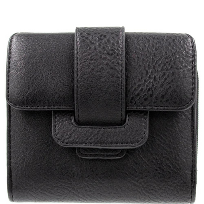 K Carrol Buckle Wallet Black