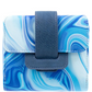 K Carroll Buckle Wallet Blue Swirl