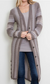 Simply Noelle Long Button Stripe Cardigan