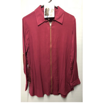 Simply Noelle One Zip Collar Top & Lightweight Jacket by Simply Noelle