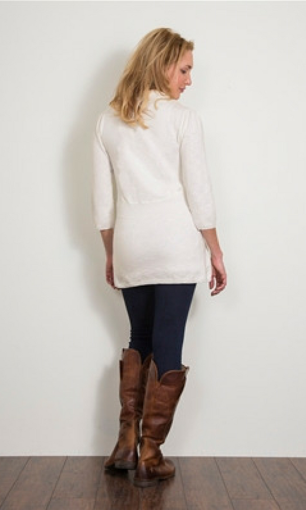 RUCHED BACK TAILORED CARDIGAN by Simply Noelle