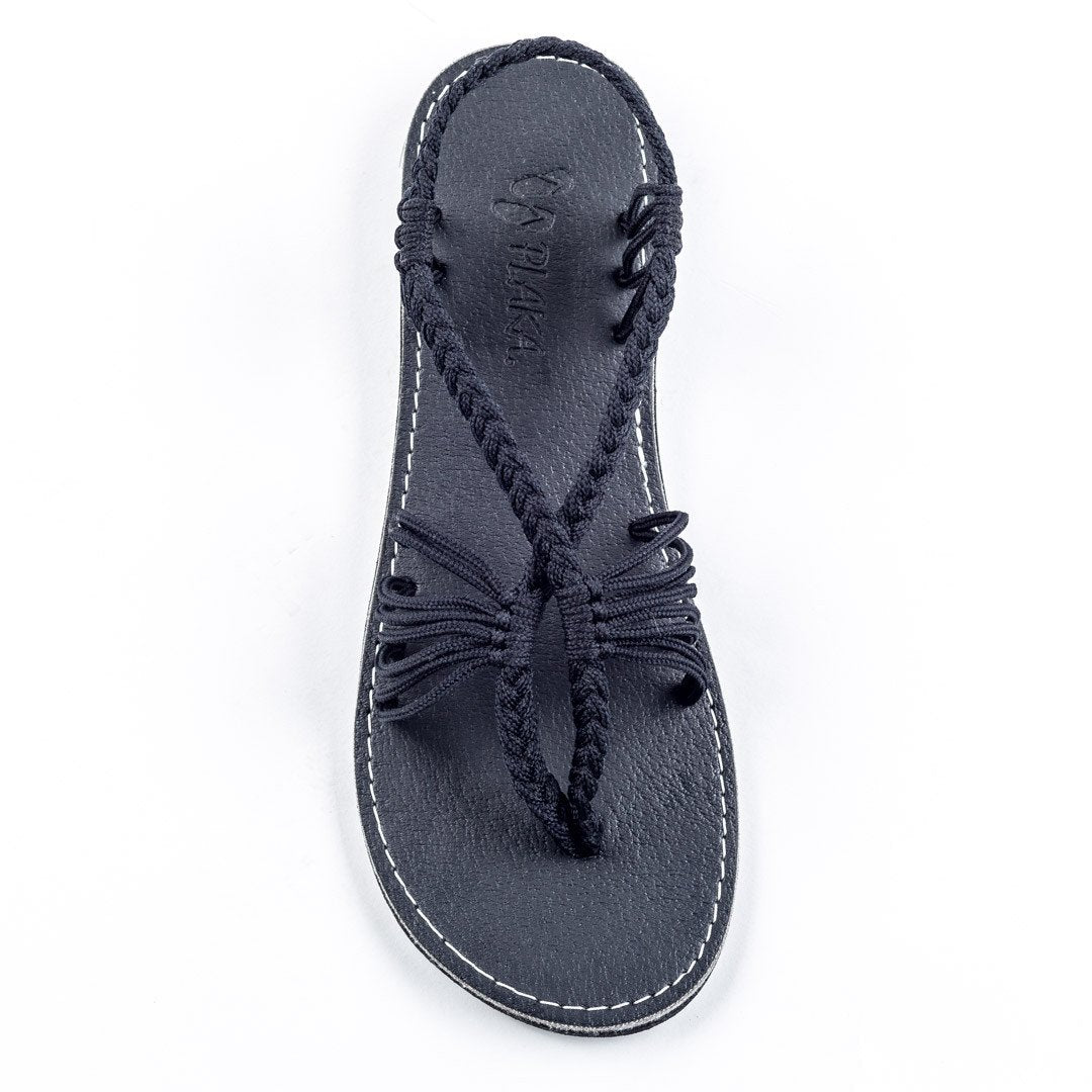 New Original Plaka Seashell Classic Black Sandals Summer Bandage Sandals Authenic Plaka Summer Sandals