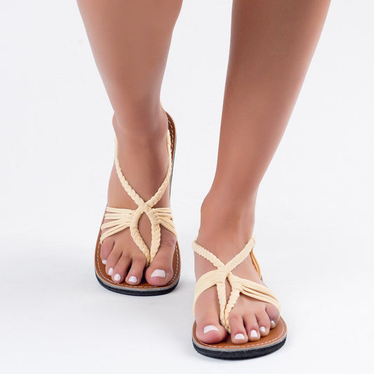 New Original Plaka Seashell Sweet Ivory Sandals Summer Bandage Sandals Authenic Plaka Summer Sandals
