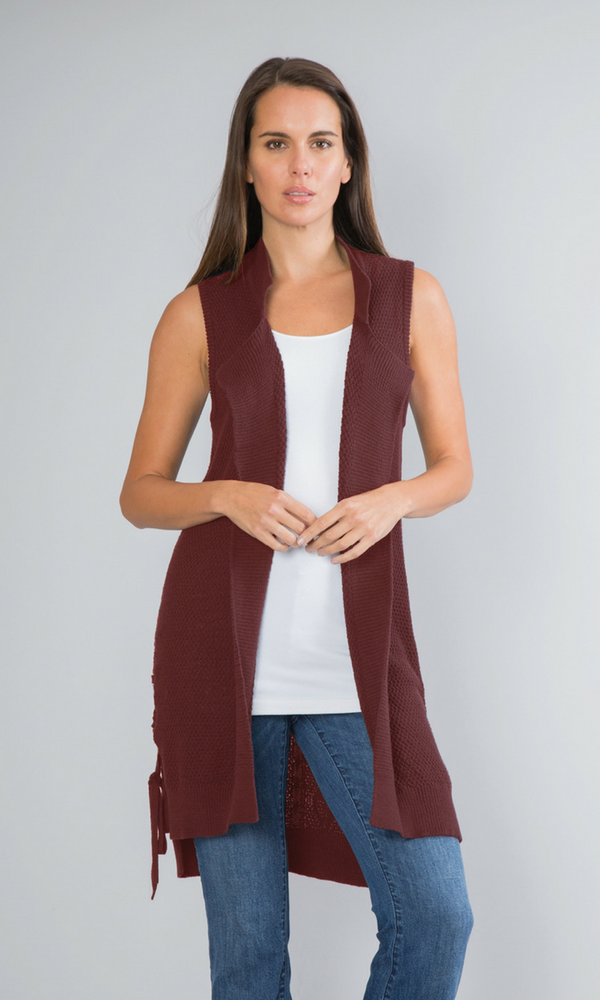 Tied Up Sweater Vest by Simply Noelle