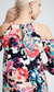 Vibrant Floral Off Shoulders Dress