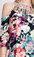 Vibrant Floral Off Shoulders Dress