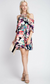 Vibrant Floral Off Shoulders Dress