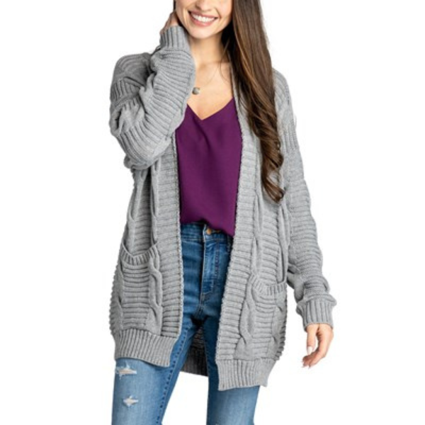 Jack & Missy Aspen Cable Knit Midweight Cardigan