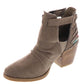 Very G Zane Boho Style Booties - Faux Leather - Rust/Gray - Sizes 6-11