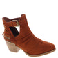 Very G Zane Boho Style Booties - Faux Leather - Rust/Gray - Sizes 6-11