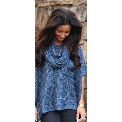 Open Weave Sparkle Knit Infinity Scarf by Simply Noelle