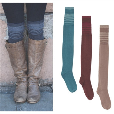 Stripe Boot Sock by Simply Noelle